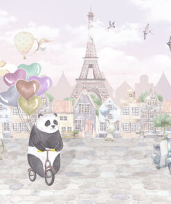 Fototapeta Panda na kole