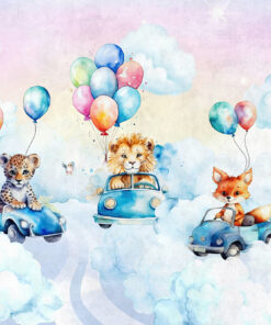 Fototapeta Řidiči zvířat v oblacích