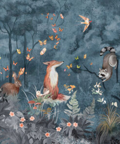 Fototapeta Noc v lese