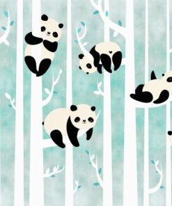 Fototapeta Bambusoví plyšoví medvídci