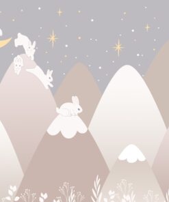 Fototapeta Bílí králíci v horách