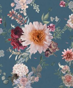 Fototapeta Chryzantémy a pivoňky