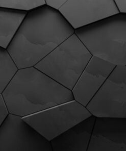 Fototapeta Černé 3D polygony