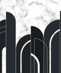 Fototapeta Černý geometrický vzor