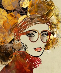 Fototapeta Dívka s velkými brýlemi