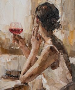 Fototapeta Dívka se sklenicí vína