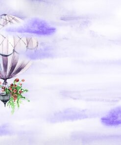 Fototapeta Fialový balón ve vzduchu