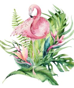 Fototapeta Plameňák v listech