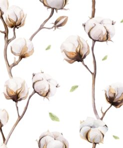 Fototapeta Snítky bavlníkových květů