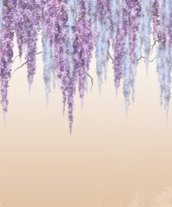 Fototapeta Girlanda z fialových květin