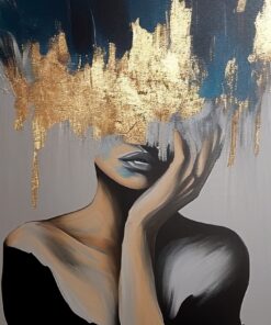 Fototapeta Žena za zlatým závojem