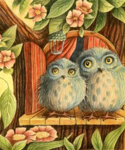 Fototapeta Barevná kresba ptáků