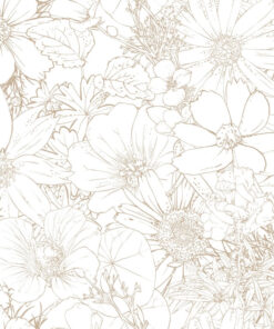 Fototapeta Květinové kontury