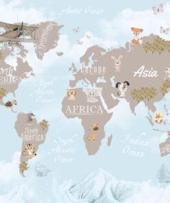 Fototapeta Kontinenty mezi mraky