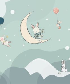 Fototapeta Králíčci na Měsíci