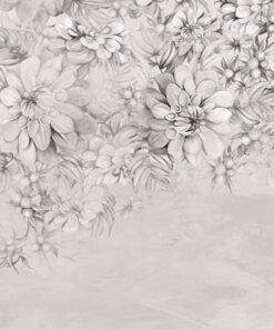 Fototapeta Šedé květiny