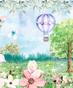 Fototapeta Květiny a motýli