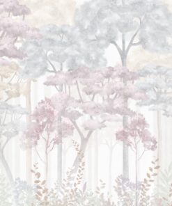 Fototapeta Les v pastelových barvách