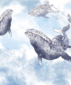 Fototapeta Létající velryby