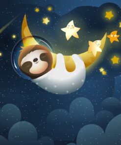 Fototapeta Lemur na Měsíci