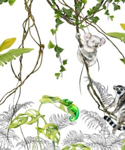 Fototapeta Lemur na liáně