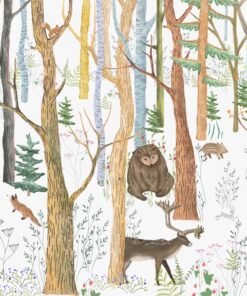 Fototapeta Lesní flóra a fauna