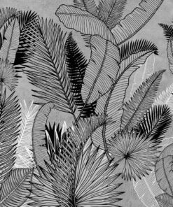 Fototapeta Listy na šedém pozadí