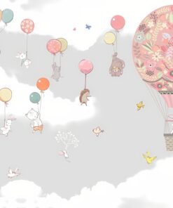 Fototapeta Let růžových balónků