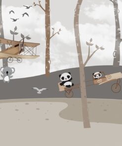 Fototapeta Let mezi stromy