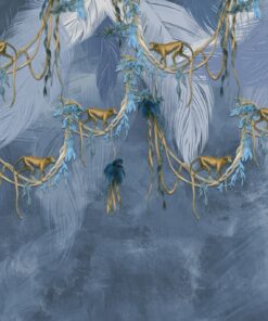 Fototapeta Opice v modrém