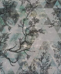 Fototapeta Rostlinný a geometrický motiv