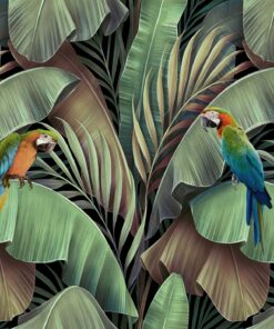 Fototapeta Papoušci v listí