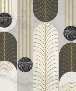 Fototapeta Půlkruhy se zlatem