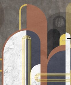 Fototapeta Půlkruhová grafika