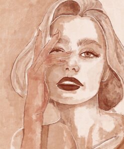 Fototapeta Portrét ženy v sépiovém odstínu