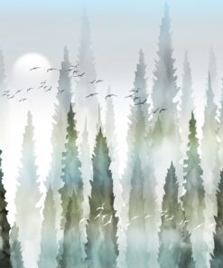 Fototapeta Ptáci v Tyčícím se lese