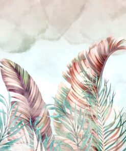 Fototapeta Růžové listové peří