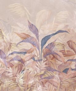 Fototapeta Růžová listová houština