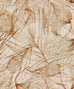 Fototapeta Kreslení listů tenkou čarou