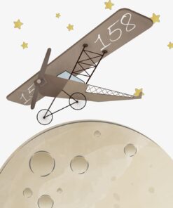 Fototapeta Letadlo nad Měsícem