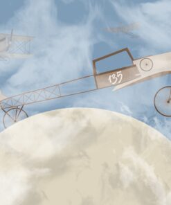 Fototapeta Letadlo na Měsíci