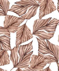 Fototapeta Zeď z hnědých listů