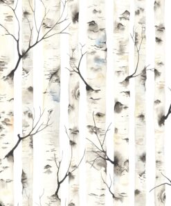 Fototapeta Březová lesní zeď