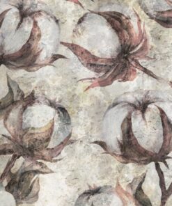 Fototapeta Bavlněná květinová zeď