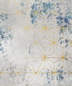 Fototapeta Zeď zlatých trojúhelníků