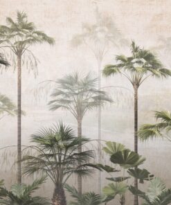 Fototapeta Štíhlé palmy v mlze