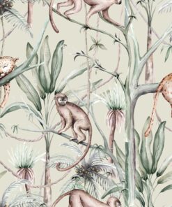 Fototapeta Spící jaguár a opice