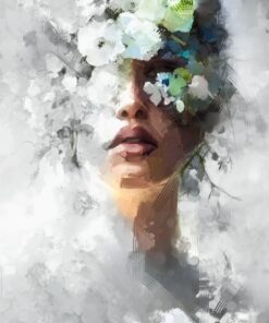 Fototapeta Tvář v květinách