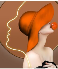 Fototapeta V červeném klobouku