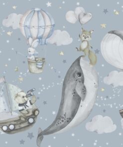 Fototapeta Velryby v oblacích